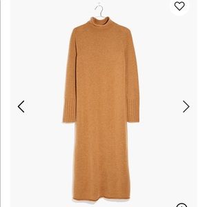 Cashmere camel color sweater dress xs